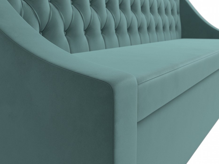 Диван кухонный прямой Мерлин (seven 113 бирюзовый)