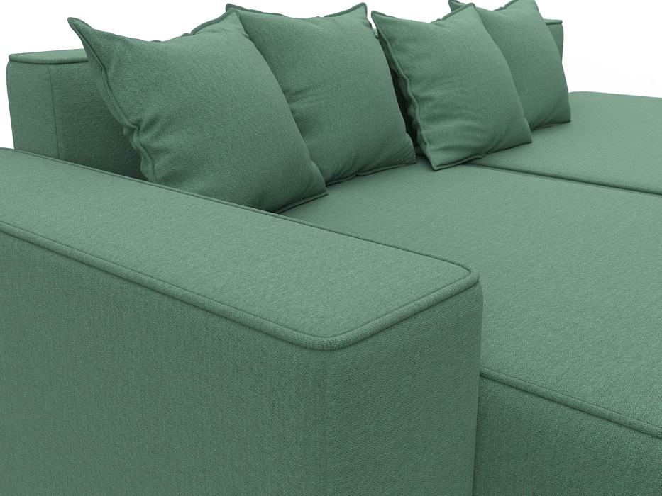 Диван угловой Лига-079 угол левый (амур 11 зеленый)