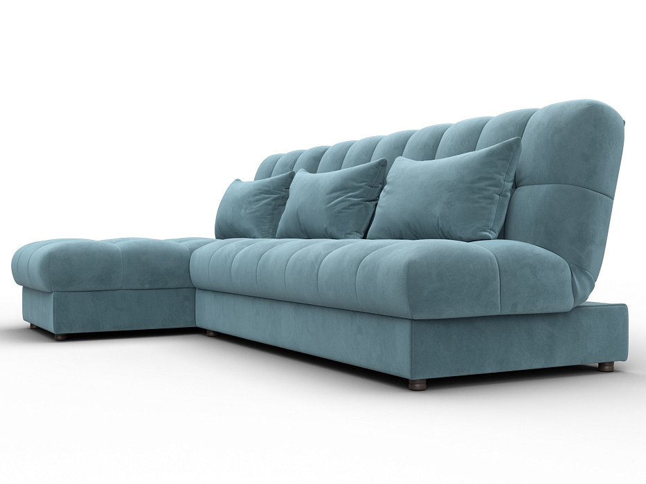 Диван угловой Лига-116 НПБ угол левый (seven 113 бирюзовый)