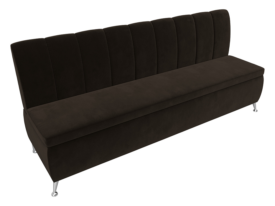 Диван кухонный прямой Кантри (коричневый)