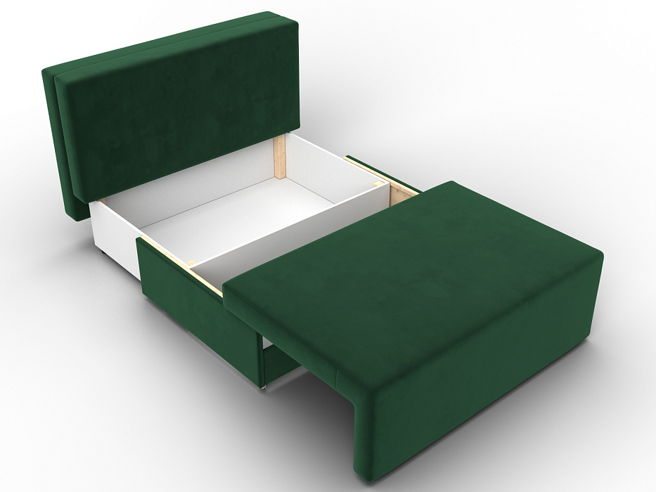 Диван прямой Лагуна (seven 626 зеленый;seven 729 бежевый)