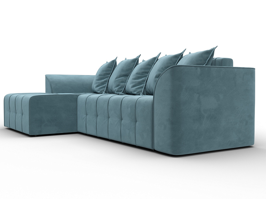Диван угловой Лига-113 угол левый (seven 113 бирюзовый)