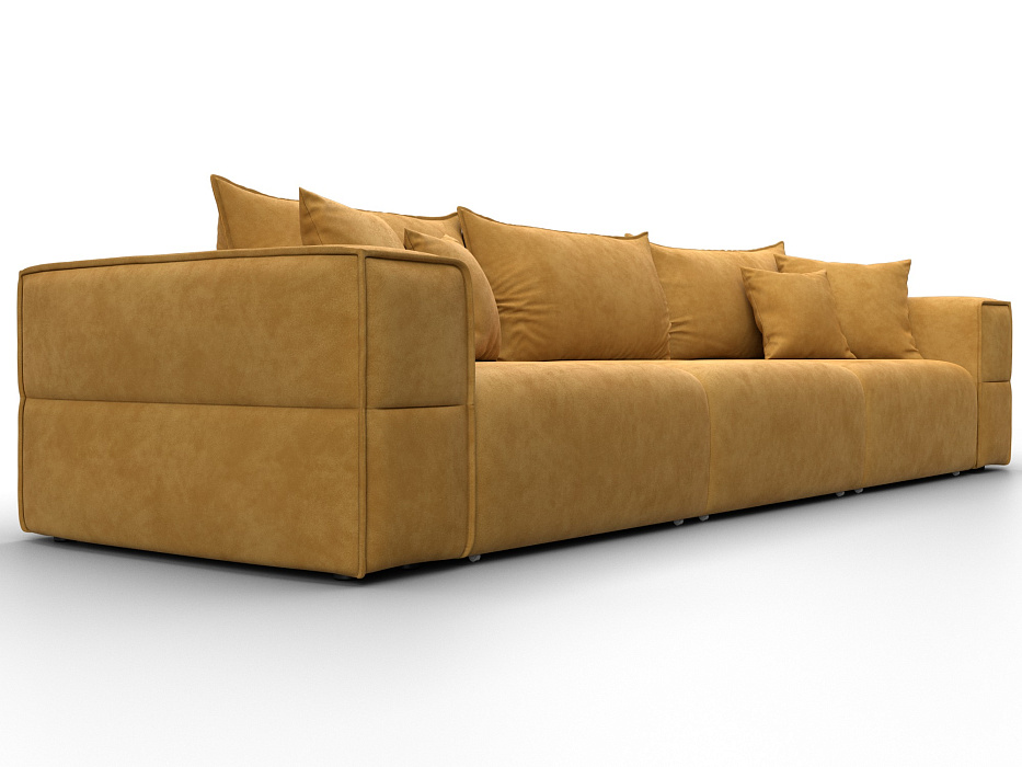 Диван прямой Лига-058 НПБ Лонг (brut 10 желтый)