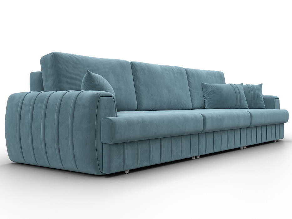 Диван прямой Лига-057 НПБ Лонг (seven 113 бирюзовый)