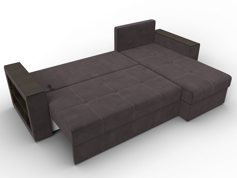 Диван угловой Дубай Лайт угол универсальный (seven 727 коричневый)