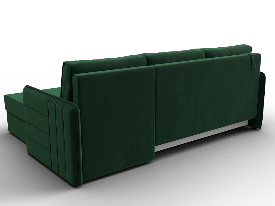 Диван угловой Слим угол универсальный (seven 626 зеленый)
