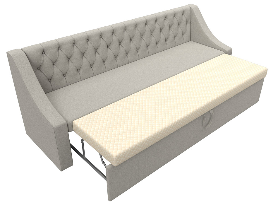 Диван кухонный прямой Мерлин (амур 02 бежевый)