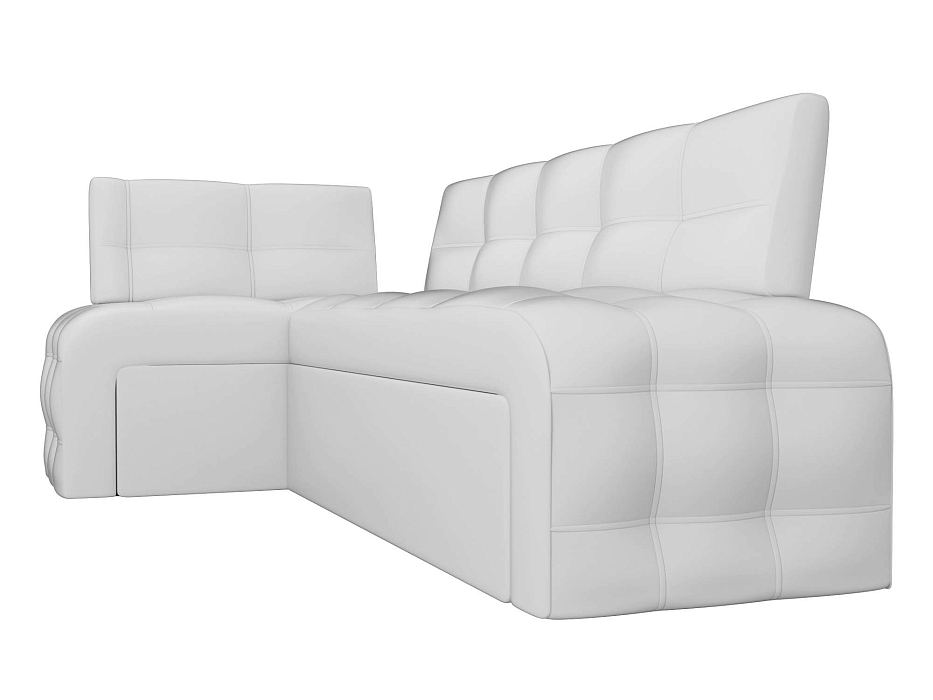 Диван кухонный угловой Люксор левый угол (белый)