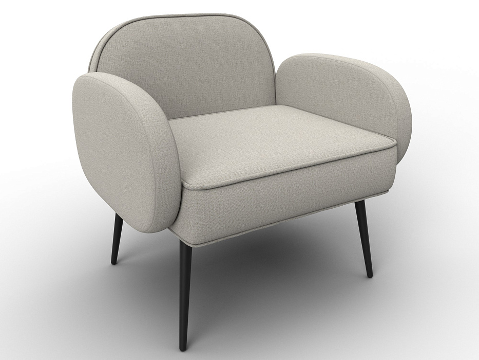 Кресло Лига-086 (рогожка амур 02 бежевый)