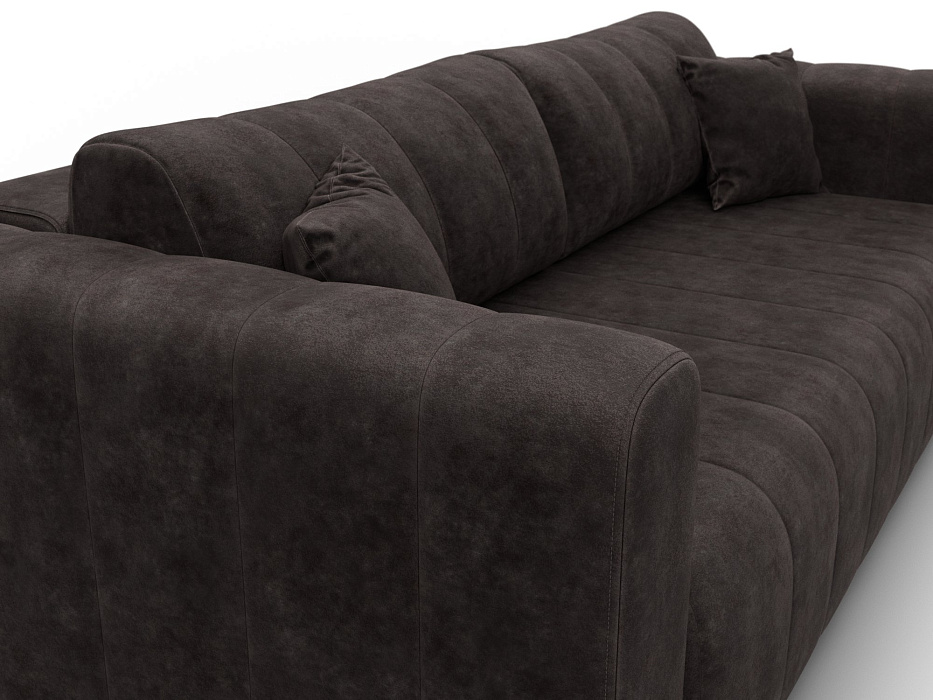 Диван прямой Лига-062 НПБ (brut 17 коричневый)