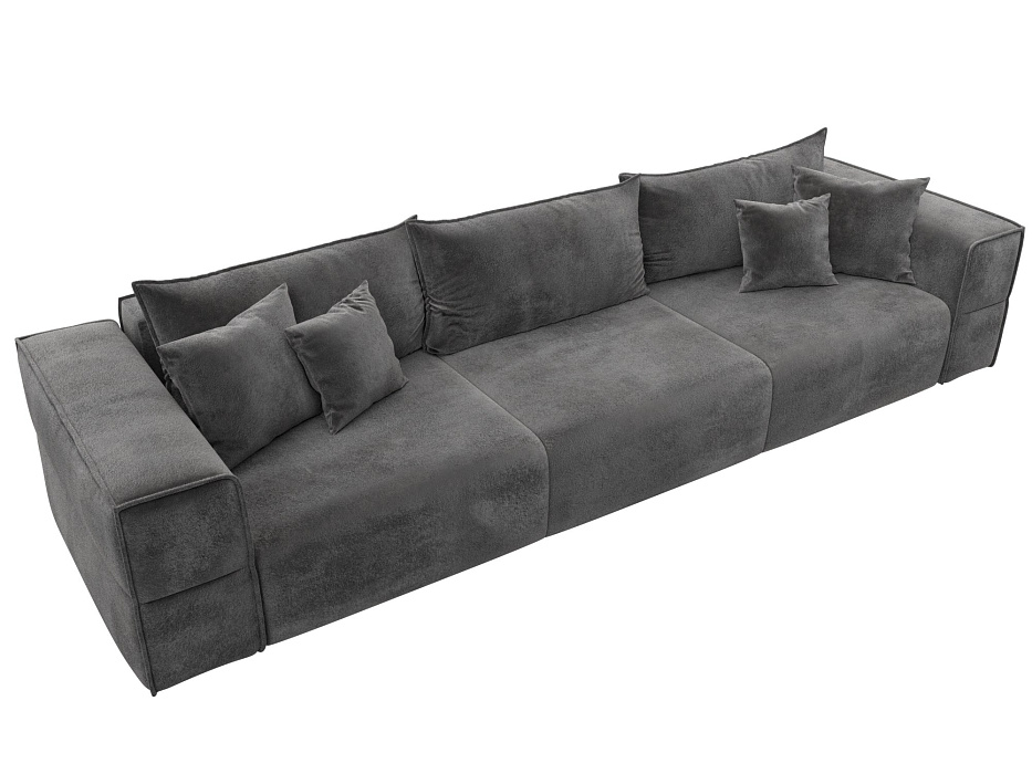 Диван прямой Лига-058 НПБ Лонг (tower 10 серый)