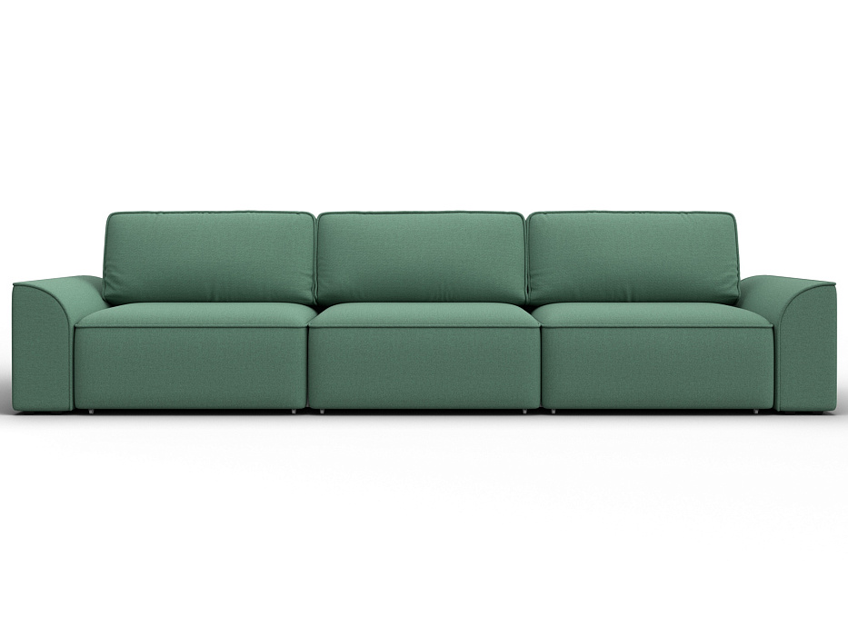 Диван прямой Лига-048 НПБ Лонг (амур 11 зеленый)