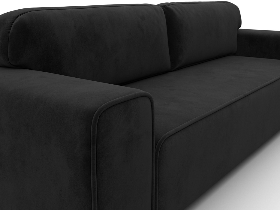 Диван прямой Лига-029 (seven 35 черный)