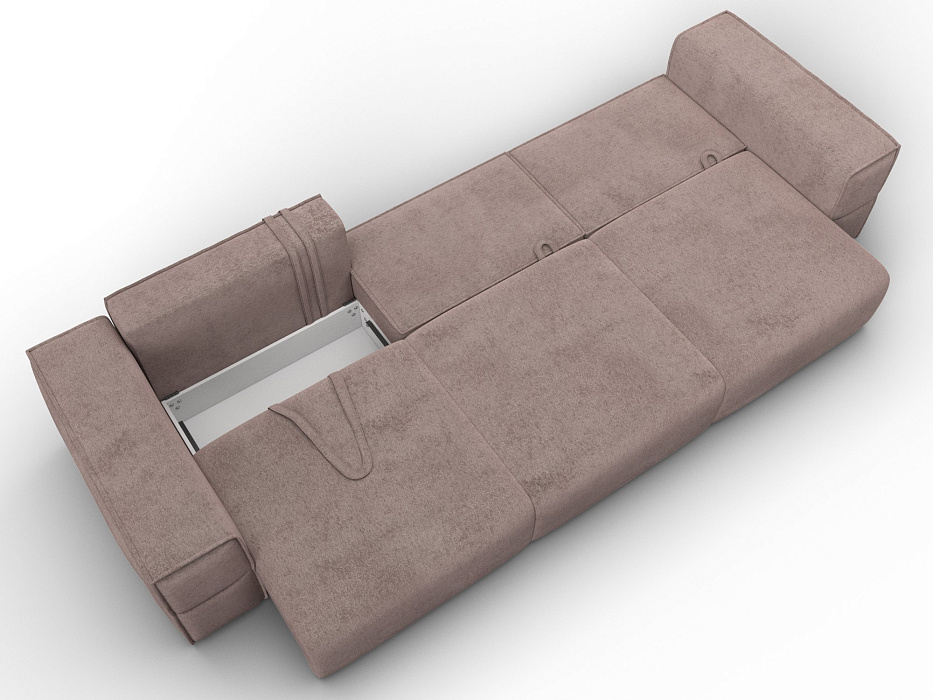 Диван прямой Лига-058 НПБ Лонг (tower 05 бежевый)