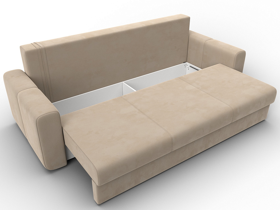 Диван прямой Лига-031 (seven 729 бежевый)