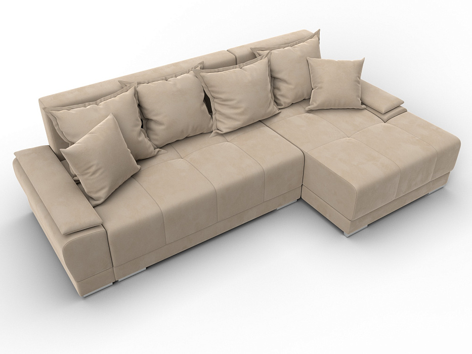 Диван угловой Лига-119 угол правый (seven 729 бежевый)
