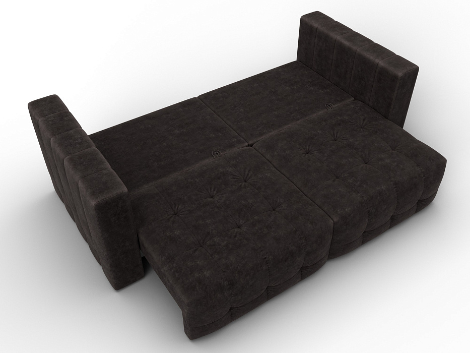 Диван прямой Лига-052 НПБ (brut 17 коричневый)