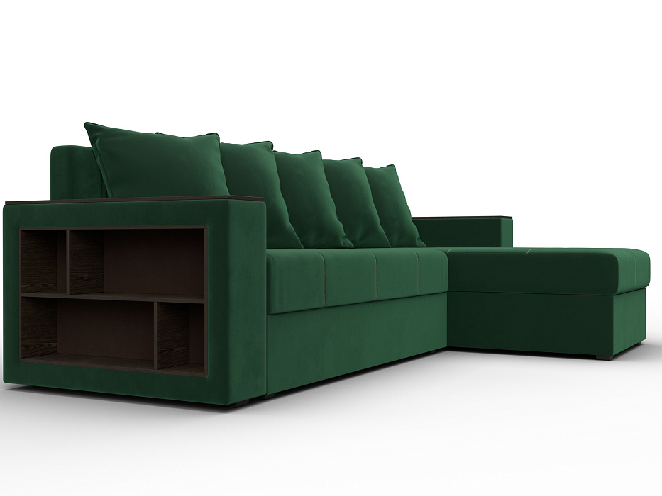 Диван угловой Дубай Лайт угол универсальный (seven 626 зеленый)