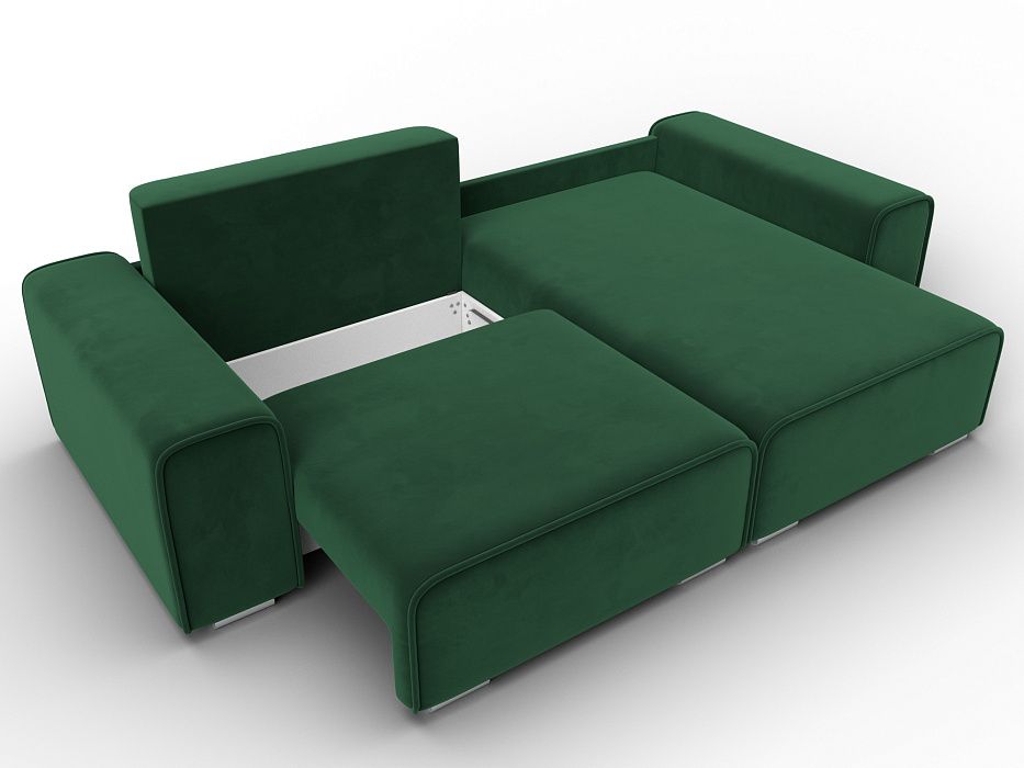 Диван угловой Лига-029 (seven 626 зеленый)