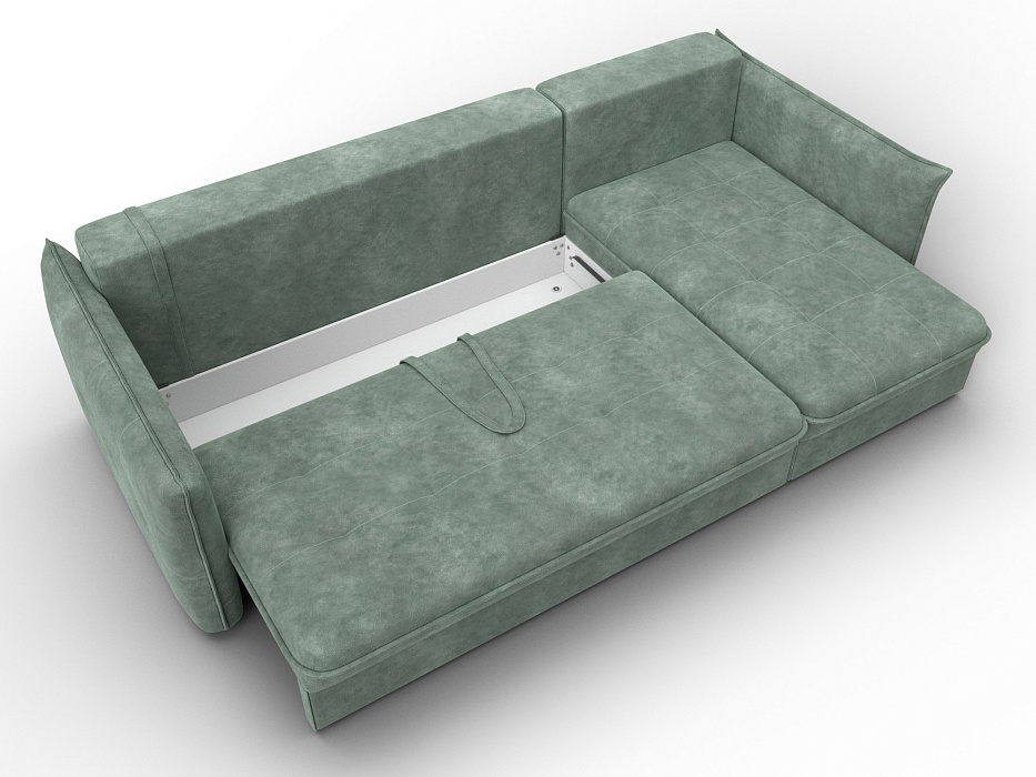 Диван угловой Лига-100 НПБ угол универсальный (brut 08 зеленый)