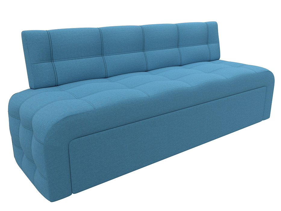 Диван кухонный прямой Люксор (амур 10 голубой)