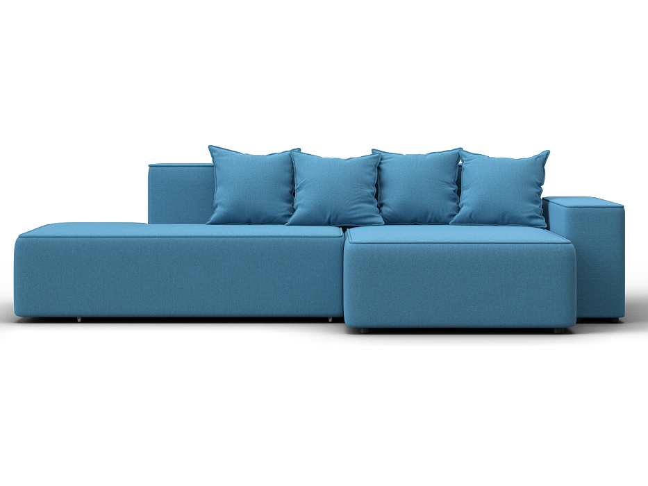 Диван угловой Лига-079 угол правый (амур 10 голубой)