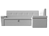 Кухонный угловой диван Деметра правый угол (белый)