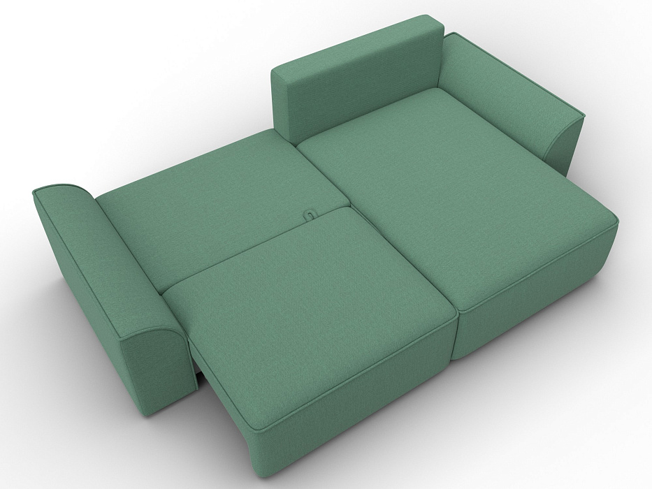 Диван угловой Лига-048 НПБ (амур 11 зеленый)