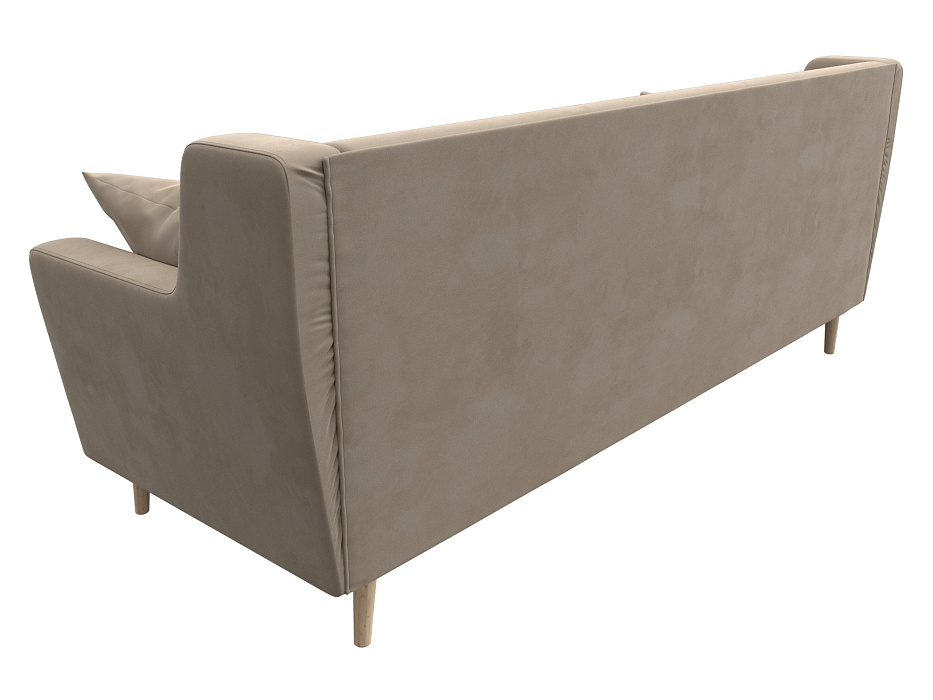 Диван кухонный прямой Брайтон 3 (seven 729 бежевый)