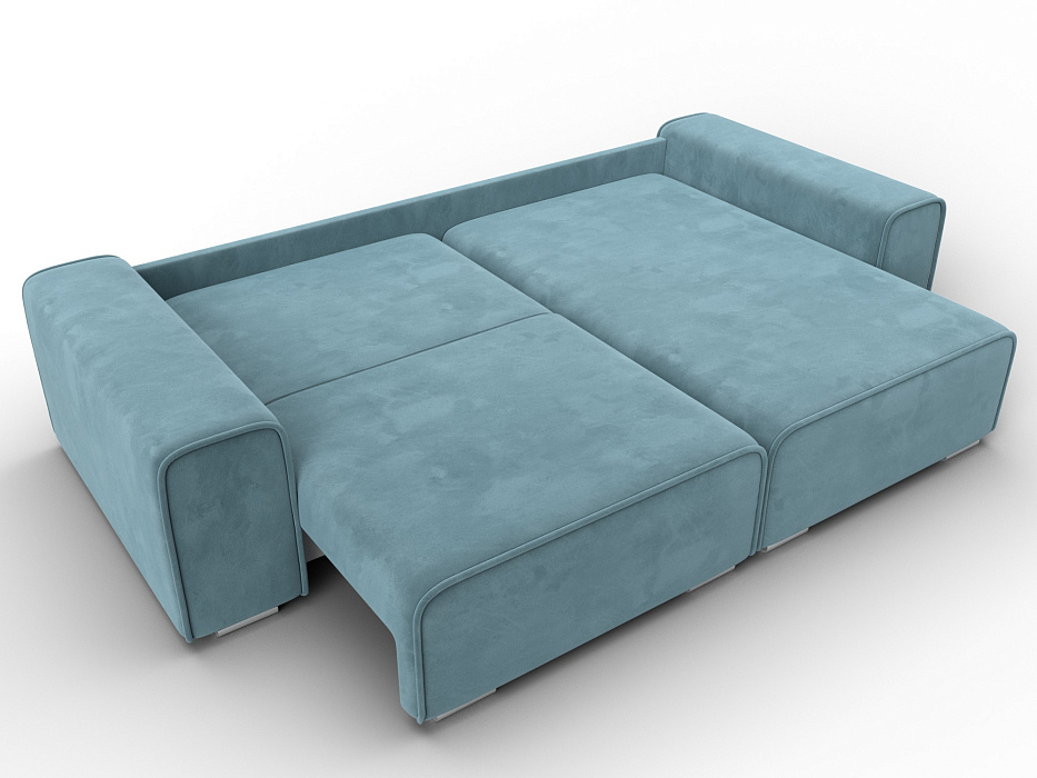 Диван угловой Лига-029 (seven 113 бирюзовый)