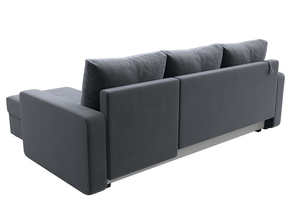 Диван угловой Ливерпуль Лайт правый угол (seven 17 серый)