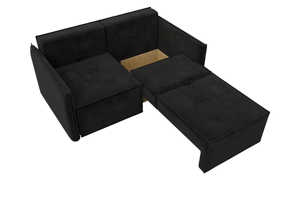 Диван прямой Либерти мини (seven 35 черный)