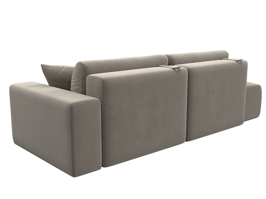 Диван прямой Лига-036 НПБ Модерн подлокотник справа (бежевый)