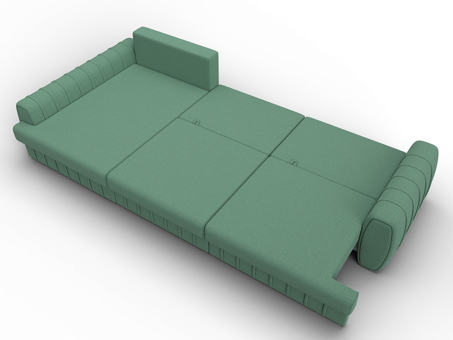 Диван угловой Лига-057 НПБ Лонг угол левый (амур 11 зеленый)