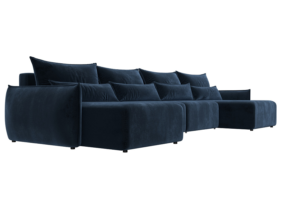 Диван П-образный Лига-051 НПБ Лонг (tower 13 синий)