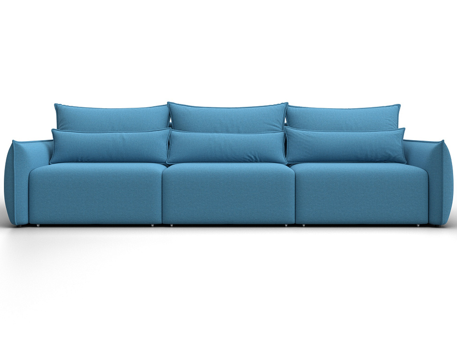 Диван прямой Лига-051 НПБ Лонг (амур 10 голубой)