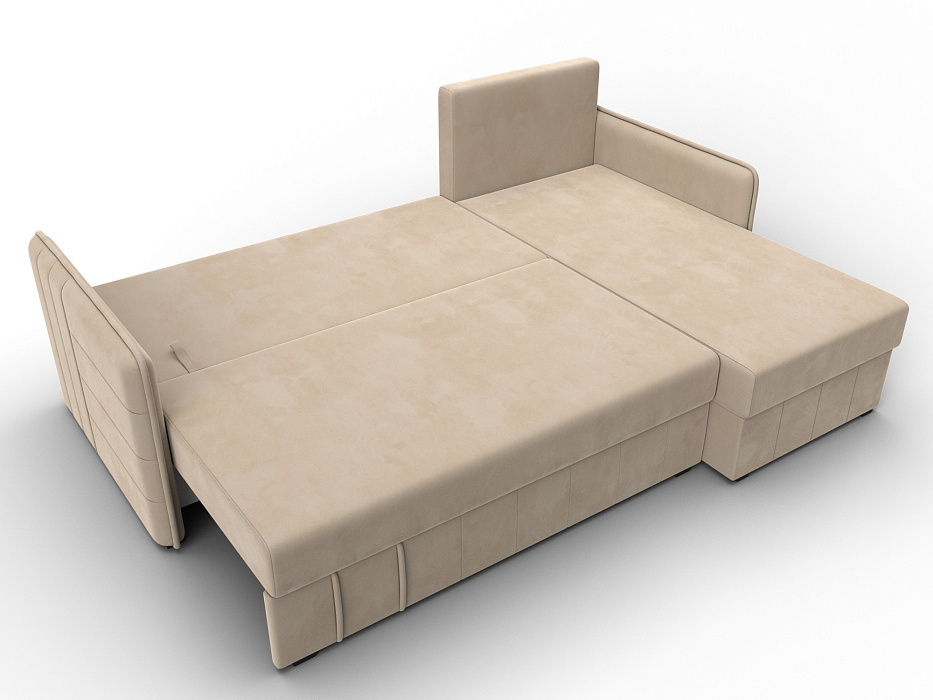 Диван угловой Слим угол универсальный (seven 729 бежевый)