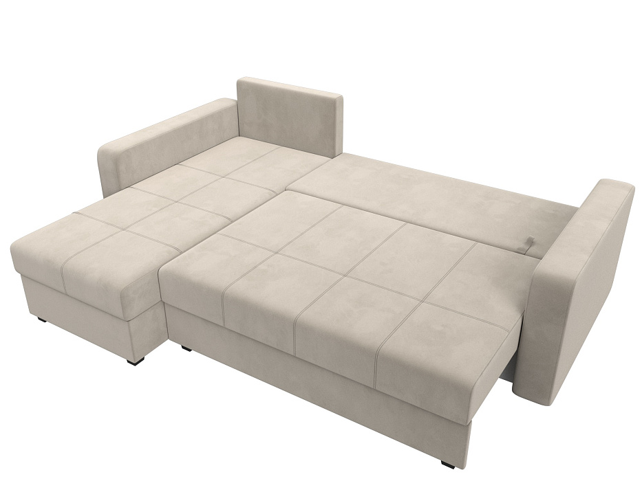 Диван угловой Ливерпуль Лайт левый угол (бежевый)