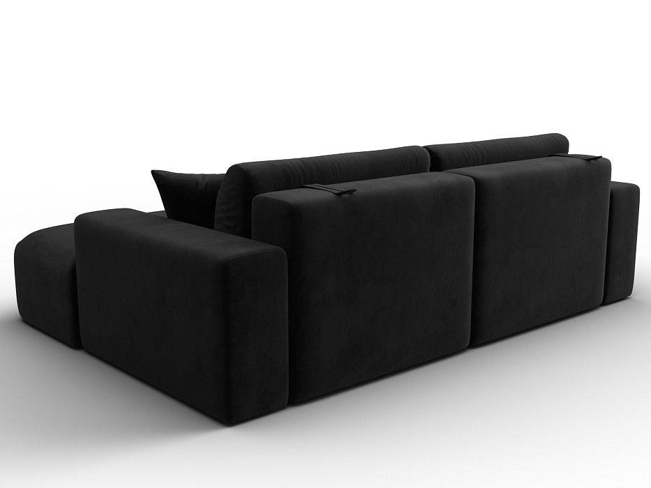 Диван угловой Лига-036 НПБ Классик правый угол (черный)