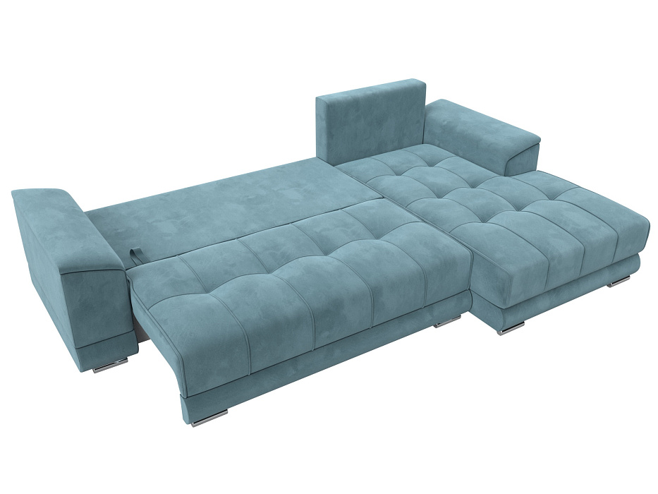 Диван угловой НордСтар правый угол (seven 113 бирюзовый)