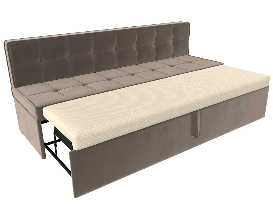 Диван кухонный прямой Техас (seven 727 коричневый)