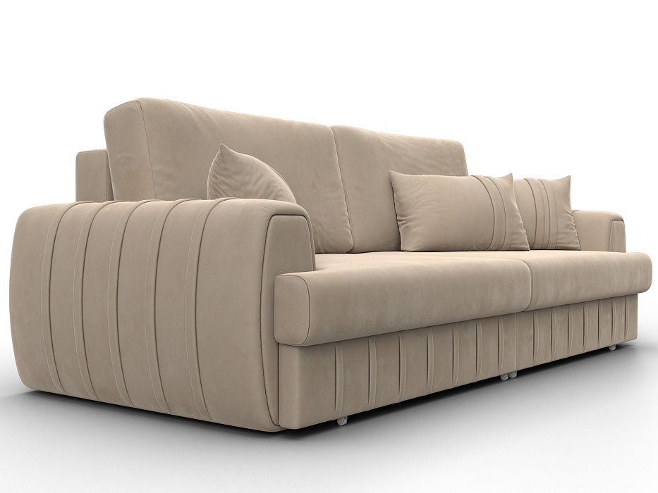 Диван прямой Лига-057 НПБ (seven 729 бежевый)