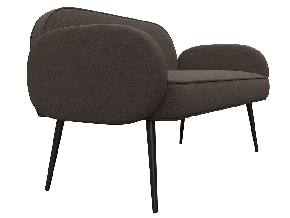 Диван прямой Лига-086 (рогожка амур 05 коричневый)