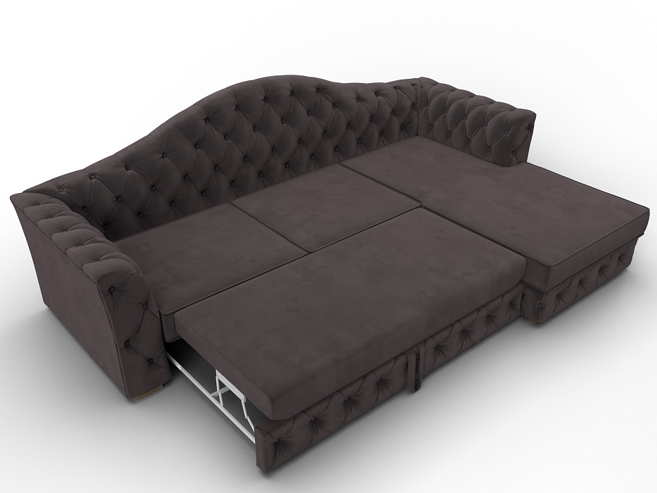 Диван угловой Артис правый угол (seven 727 коричневый)