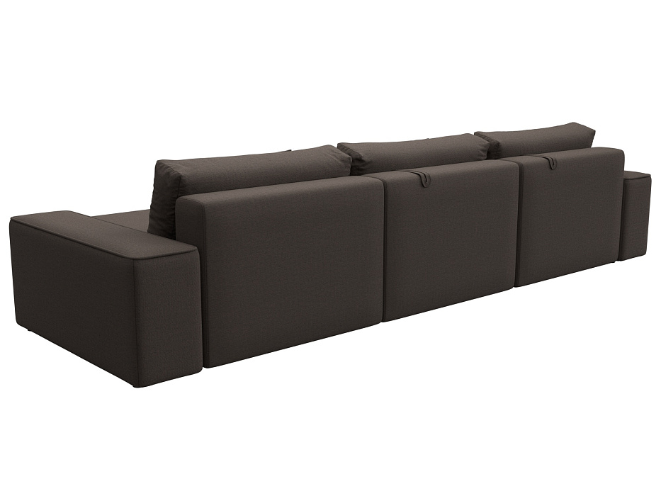 Диван угловой Лига-074 угол универсальный (амур 05 коричневый)