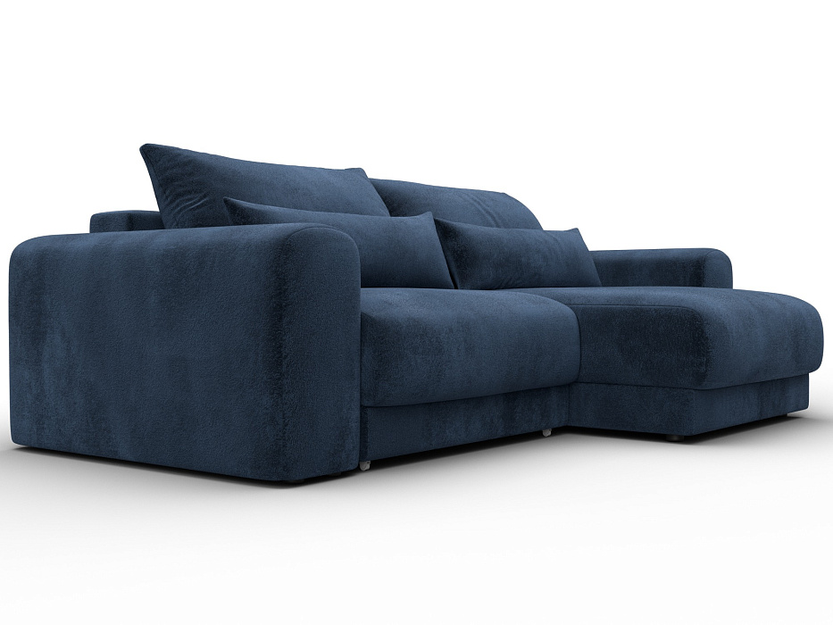 Диван угловой Лига-056 НПБ угол универсальный (tower 13 синий)