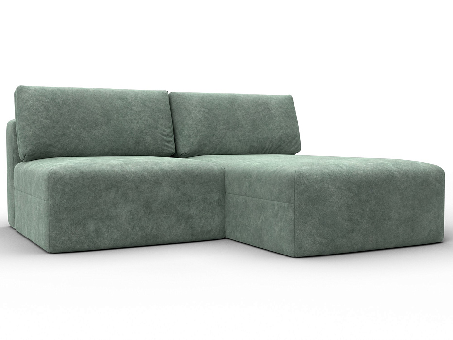 Диван угловой модульный Лига-060 НПБ угол универсальный (brut 08 зеленый)