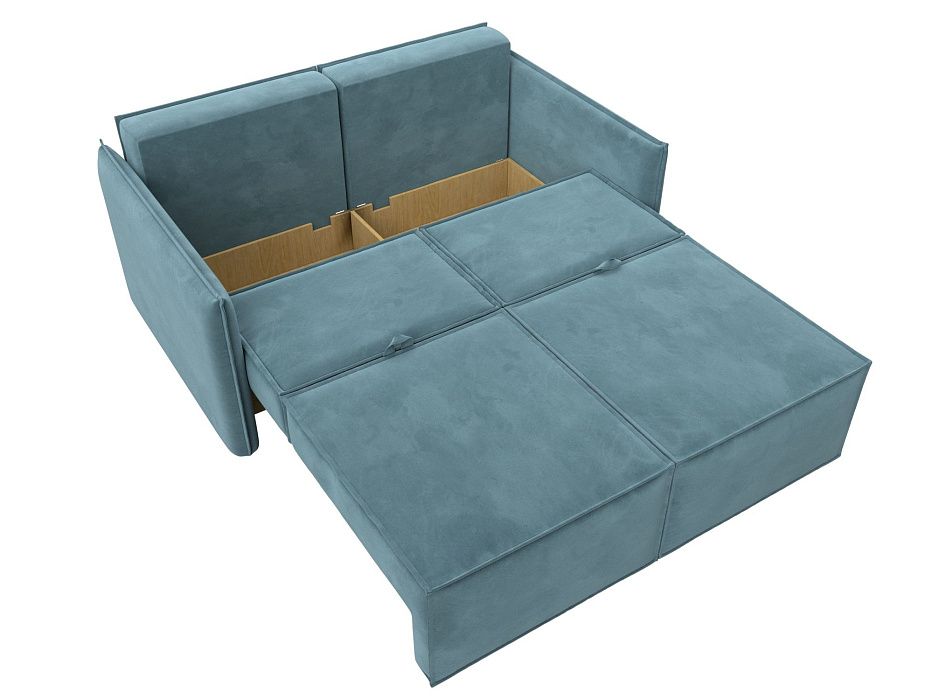 Диван прямой Либерти мини (seven 113 бирюзовый)