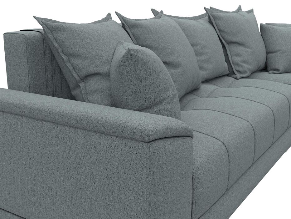 Диван угловой НордСтар правый угол (амур 07 серый)