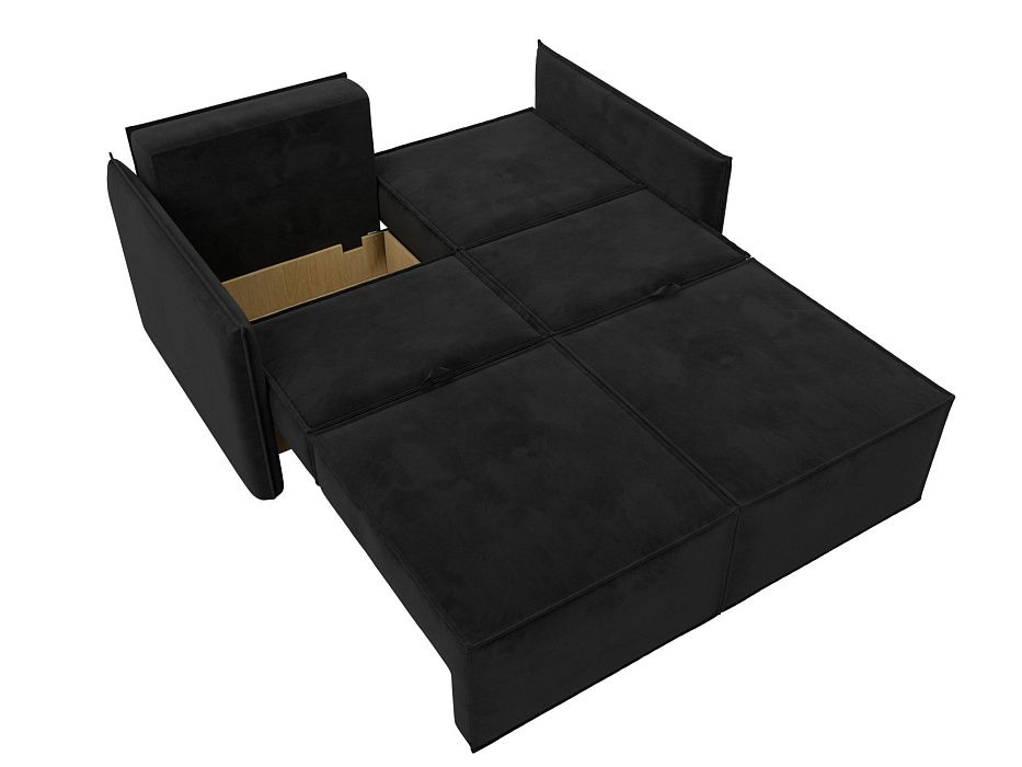 Диван прямой Либерти мини (seven 35 черный)